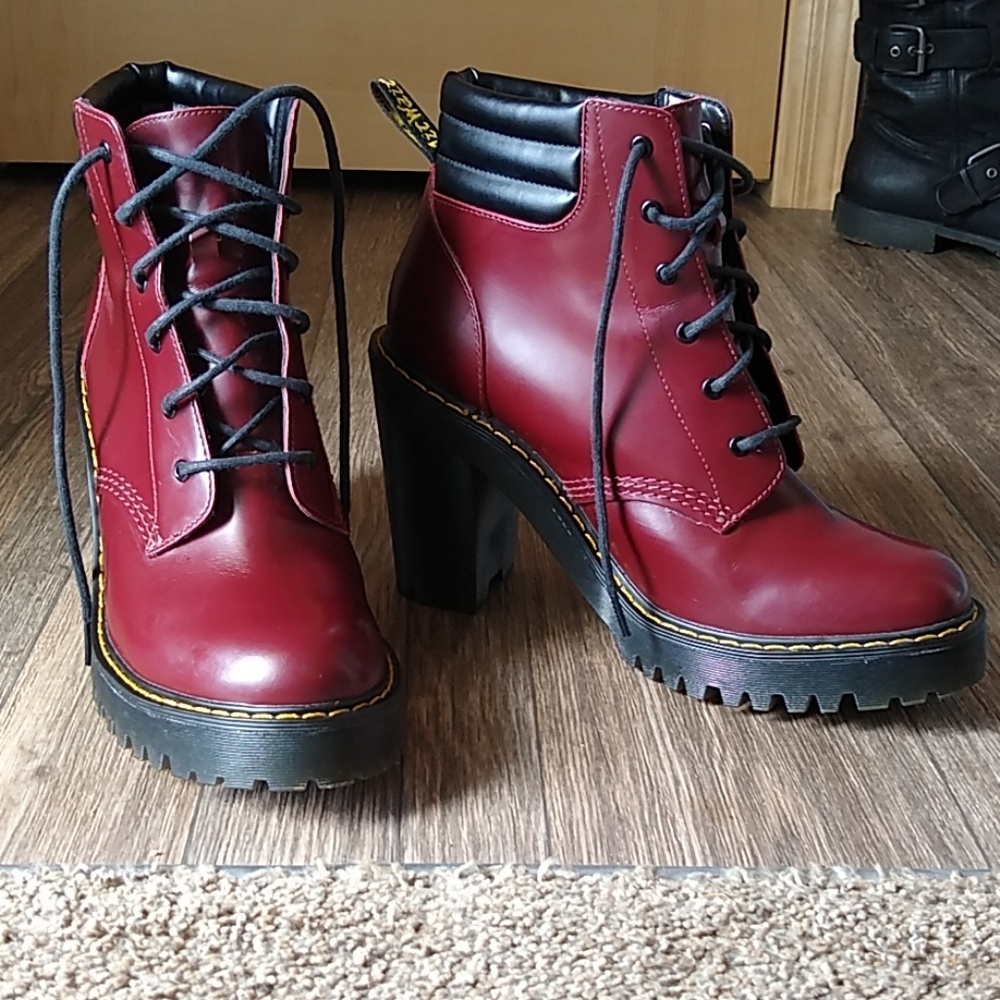 Dr. Martens burgundy Persephone boots